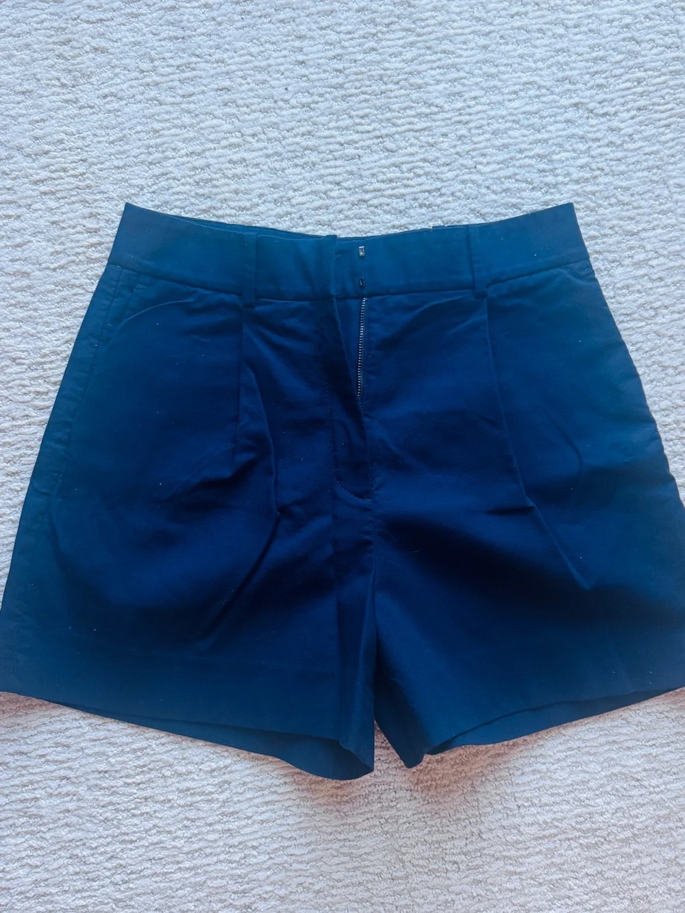 Rebecca Taylor Navy High-Waist Tailored Shorts never worn size Large